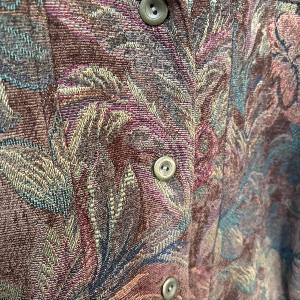 Chico's Multi-Color Floral Button-Front Jacket - Picture 5 of 7